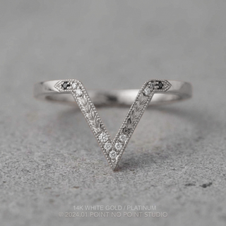 Valeria Wedding Ring, 11 Ombre Diamond
