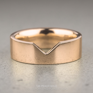 Ellipse Wedding Ring, 5mm Polished Finish