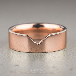Ellipse Wedding Ring, 5mm Polished Finish
