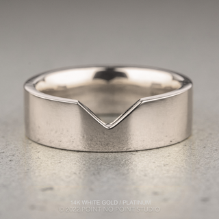Ellipse Wedding Ring, 5mm Polished Finish