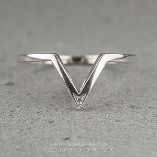 Victoria Wedding Ring, Single Diamond