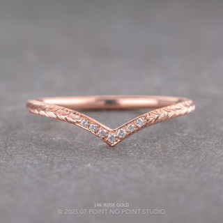 Viola Wedding Ring, 7 Diamond, Round Band