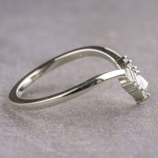 Violet Wedding Ring, Salt and Pepper Kite & Diamond Wedding Band