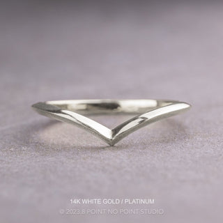 Vivian Wedding Ring, Knife Edge Band