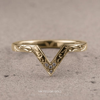 Vera Wedding Ring, 4 Diamond
