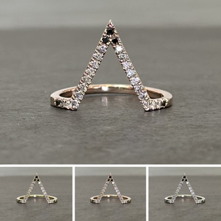 Victoria Wedding Ring, 25 Ombre Diamond