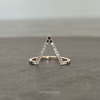 Victoria Wedding Ring, 25 Ombre Diamond