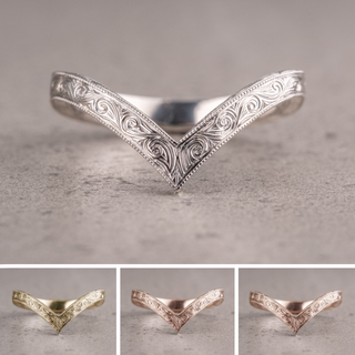 Vintage Viola Wedding Ring