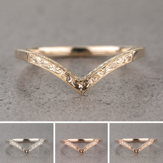 Vintage Viola Wedding Ring