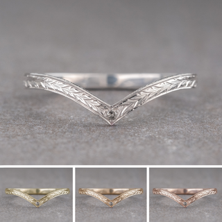 Viola Wedding Ring, 1 Salt and Pepper Diamond