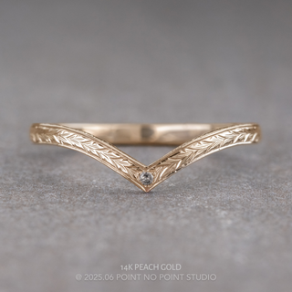 Viola Wedding Ring, 1 Salt and Pepper Diamond