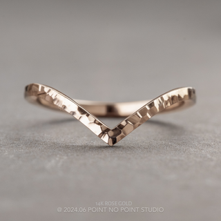 Vivian Wedding Ring, Square Hammered Band women's wedding band, Point No Point Studio. Eco-friendly, Recycled Metals, Conflict Free.