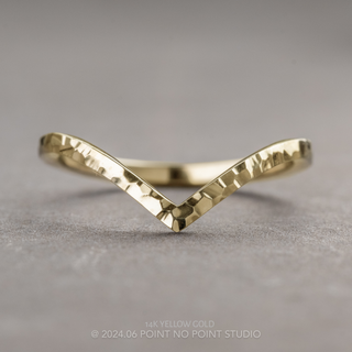 Vivian Wedding Ring, Square Hammered Band women's wedding band, Point No Point Studio. Eco-friendly, Recycled Metals, Conflict Free.