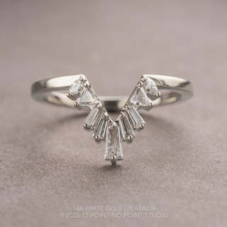 Waverly Wedding Ring, 9 Diamond, Loaf Band