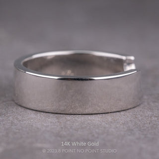 Ellipse Setting Wedding Ring, 6mm Polished