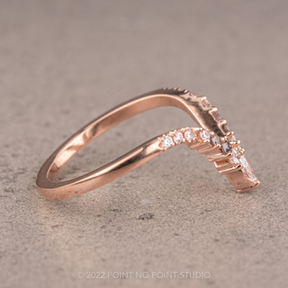 Willa Wedding Ring, 15 Salt and Pepper & White Diamond