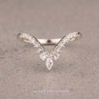 Willa Wedding Ring, 15 Salt and Pepper & White Diamond