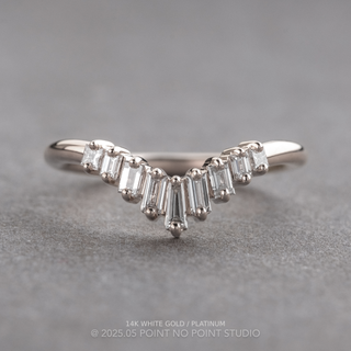 Winifred Wedding Ring, 9 Diamond, Round Band