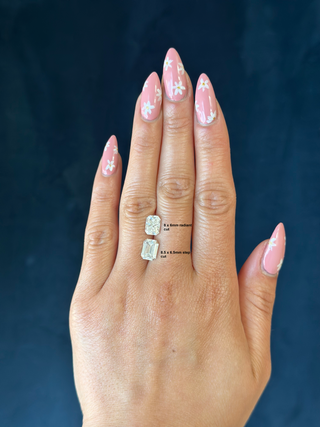 Step Cut Emerald Moissanite (multiple sizes)