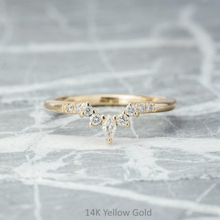 Emma Wedding Ring, 9 Diamond