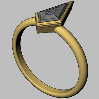 Custom Bezel Jane Engagement Ring