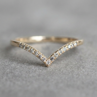 Vivian Wedding Ring, 15 Salt and Pepper Diamond