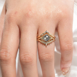 salt and pepper diamond ring