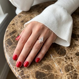 Kite Lab Diamond Engagement Ring, Ava Setting