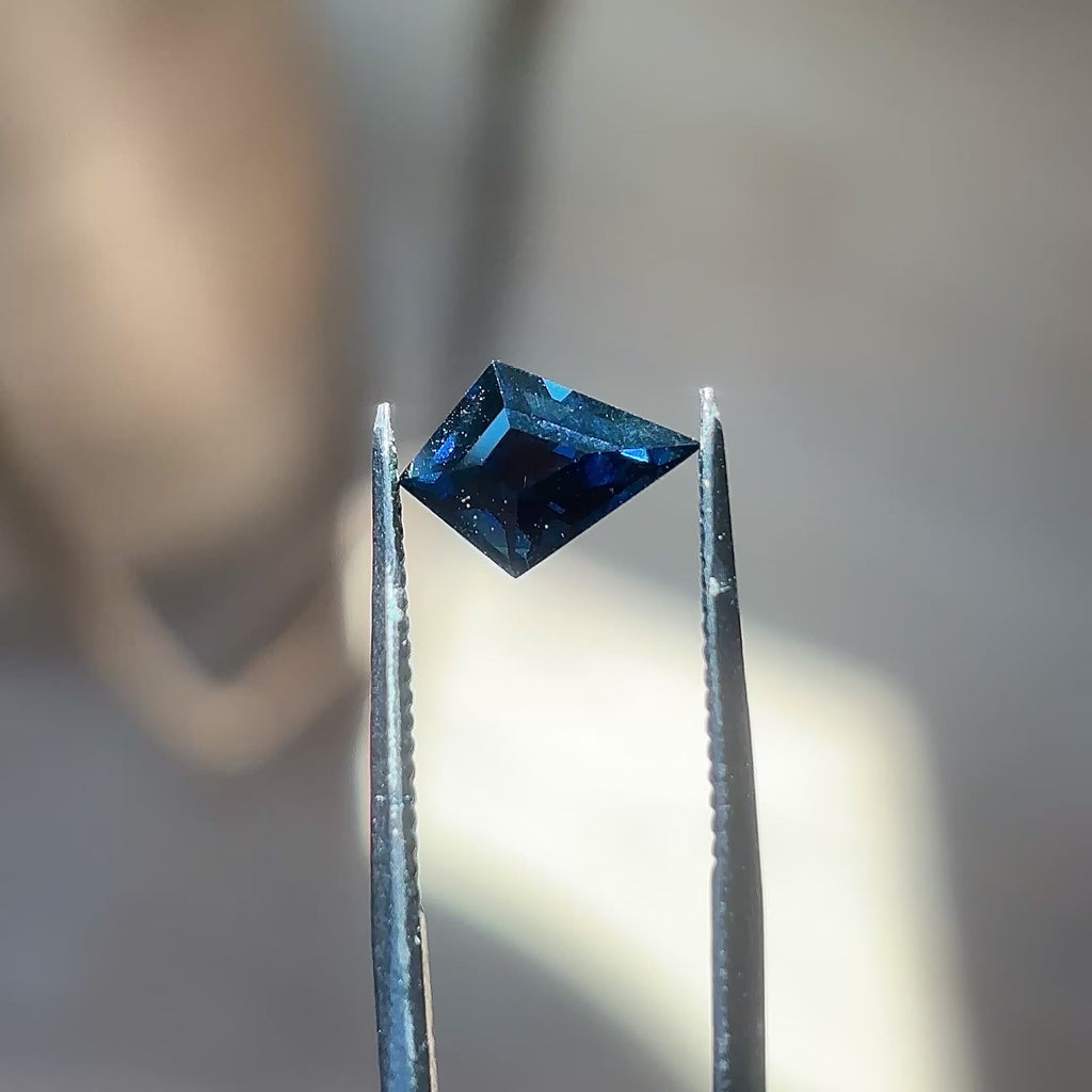 1.86ct Kite loose Sapphire, Point No Point Studio. Conflict free.