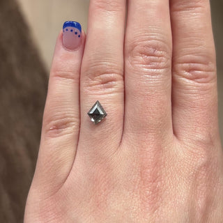 1.46ct Kite loose Salt & Pepper Diamond, Point No Point Studio. Conflict free.