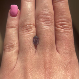 1.70ct Hexagon loose Sapphire Stone, Point No Point Studio. Conflict free.