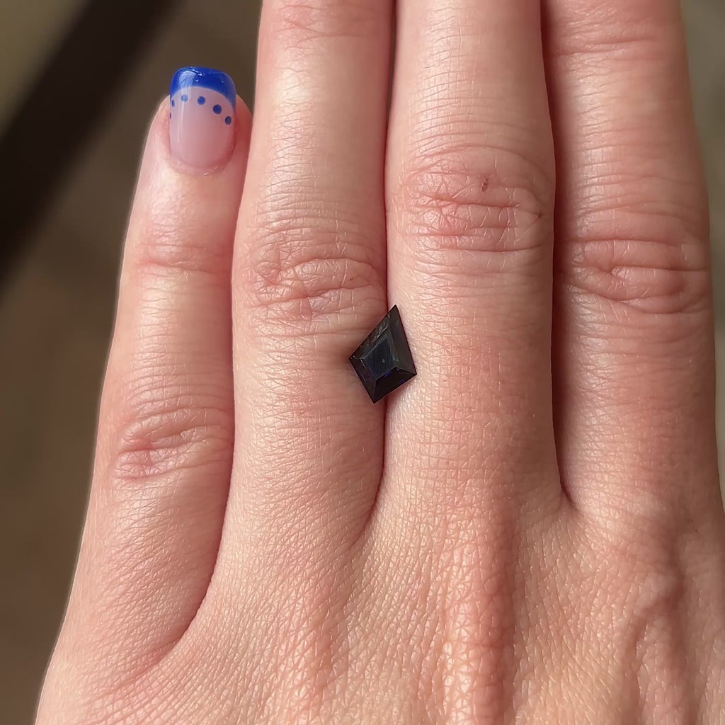 1.81ct Kite loose Sapphire, Point No Point Studio. Conflict free.