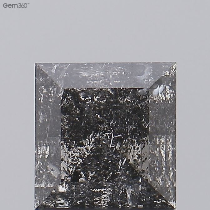 1.44ct Rectangle & Square loose Salt & Pepper Diamond, Point No Point Studio. Conflict free.
