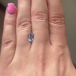 1.66ct Hexagon loose Sapphire, Point No Point Studio. Conflict free.