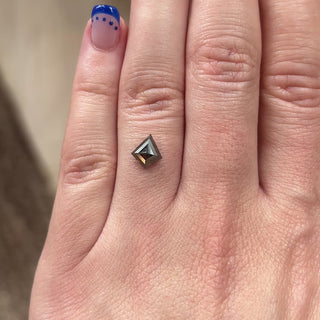 1.21ct Kite loose Salt & Pepper Diamond, Point No Point Studio. Conflict free.