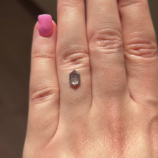 .93ct Hexagon loose Salt & Pepper Diamond, Point No Point Studio. Conflict free.