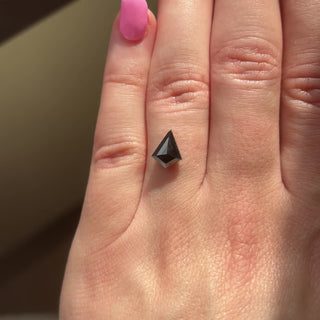 1.28ct Kite loose Black Diamond, Point No Point Studio. Conflict free.