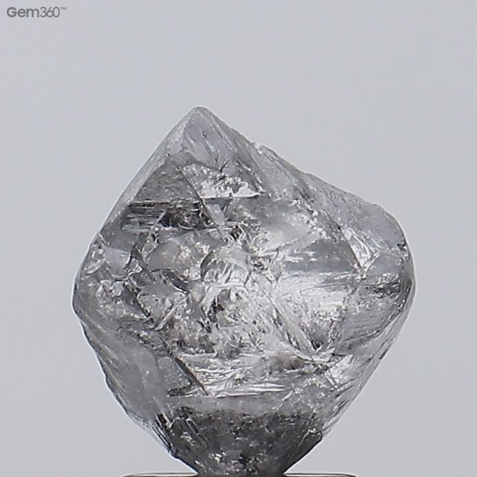 1.44ct Rectangle & Square loose Salt & Pepper Diamond, Point No Point Studio. Conflict free.