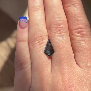 1.78ct Kite loose Sapphire, Point No Point Studio. Conflict free.