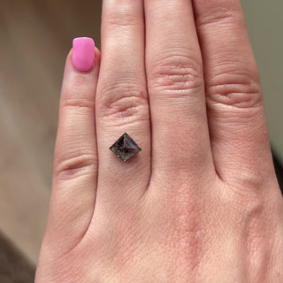 1.35ct Kite loose Salt & Pepper Diamond, Point No Point Studio. Conflict free.