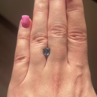 1.80ct Hexagon loose Sapphire, Point No Point Studio. Conflict free.