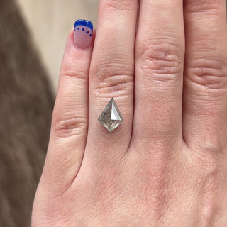 2.80ct Kite loose Salt & Pepper Diamond, Point No Point Studio. Conflict free.