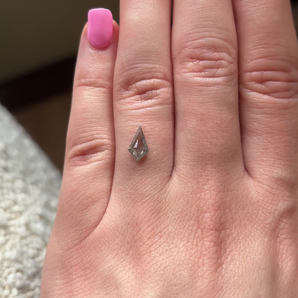 .72ct Kite loose Salt & Pepper Diamond, Point No Point Studio. Conflict free.