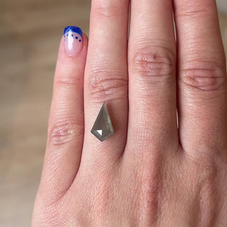 3.14ct Kite loose Salt & Pepper Diamond, Point No Point Studio. Conflict free.