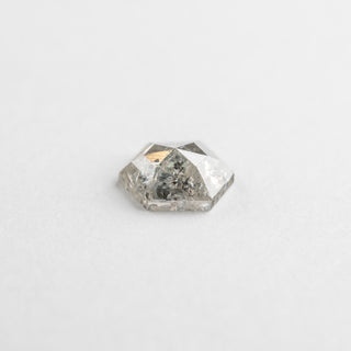 .75 Carat Light Salt and Pepper Rose Cut Hexagon Diamond