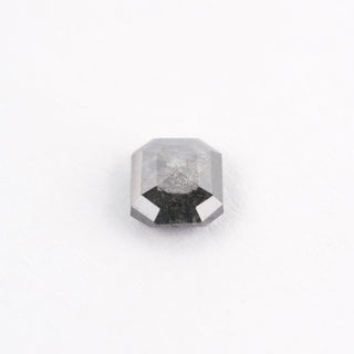 .76 Carat Black Rose Cut Emerald Diamond