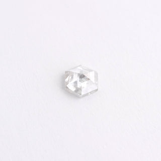.77 Carat Icy White Rose Cut Hexagon Diamond