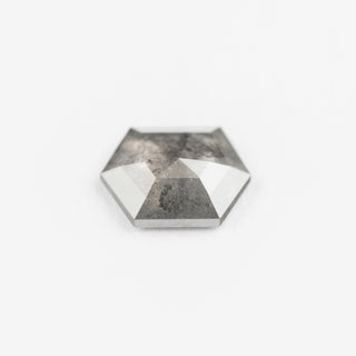 .78 Carat Salt and Pepper Rose Cut Hexagon Diamond