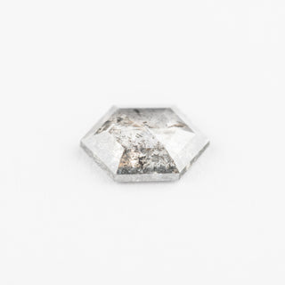 .79 Carat Lighter Salt and Pepper Rose Cut Hexagon Diamond