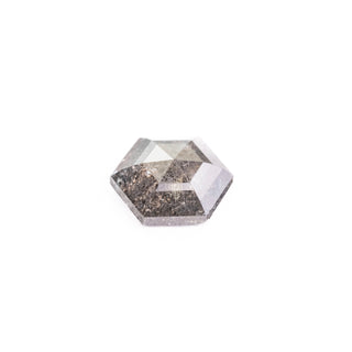 .81 Carat Salt and Pepper Rose Cut Hexagon Diamond